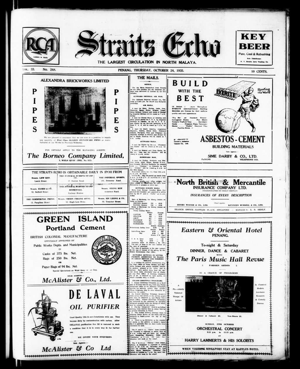 Miniature of Straits Echo 24 October 1935