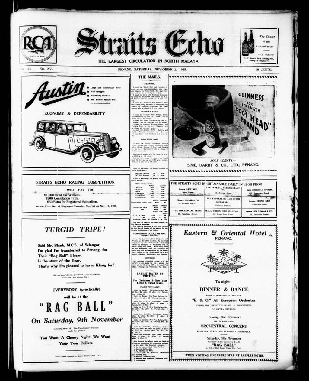 Miniature of Straits Echo 02 November 1935