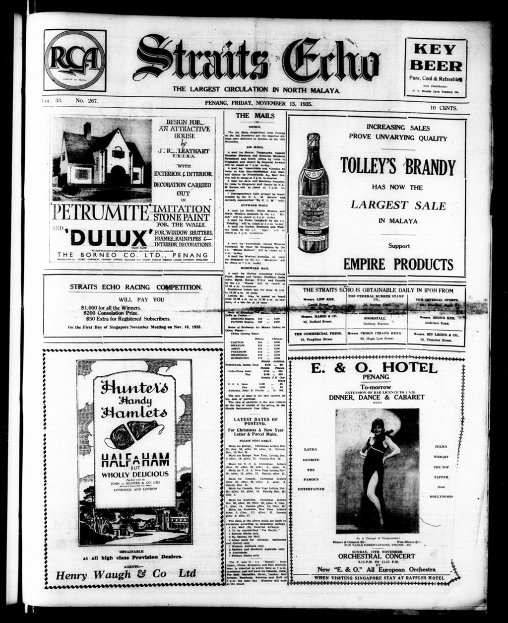 Miniature of Straits Echo 15 November 1935