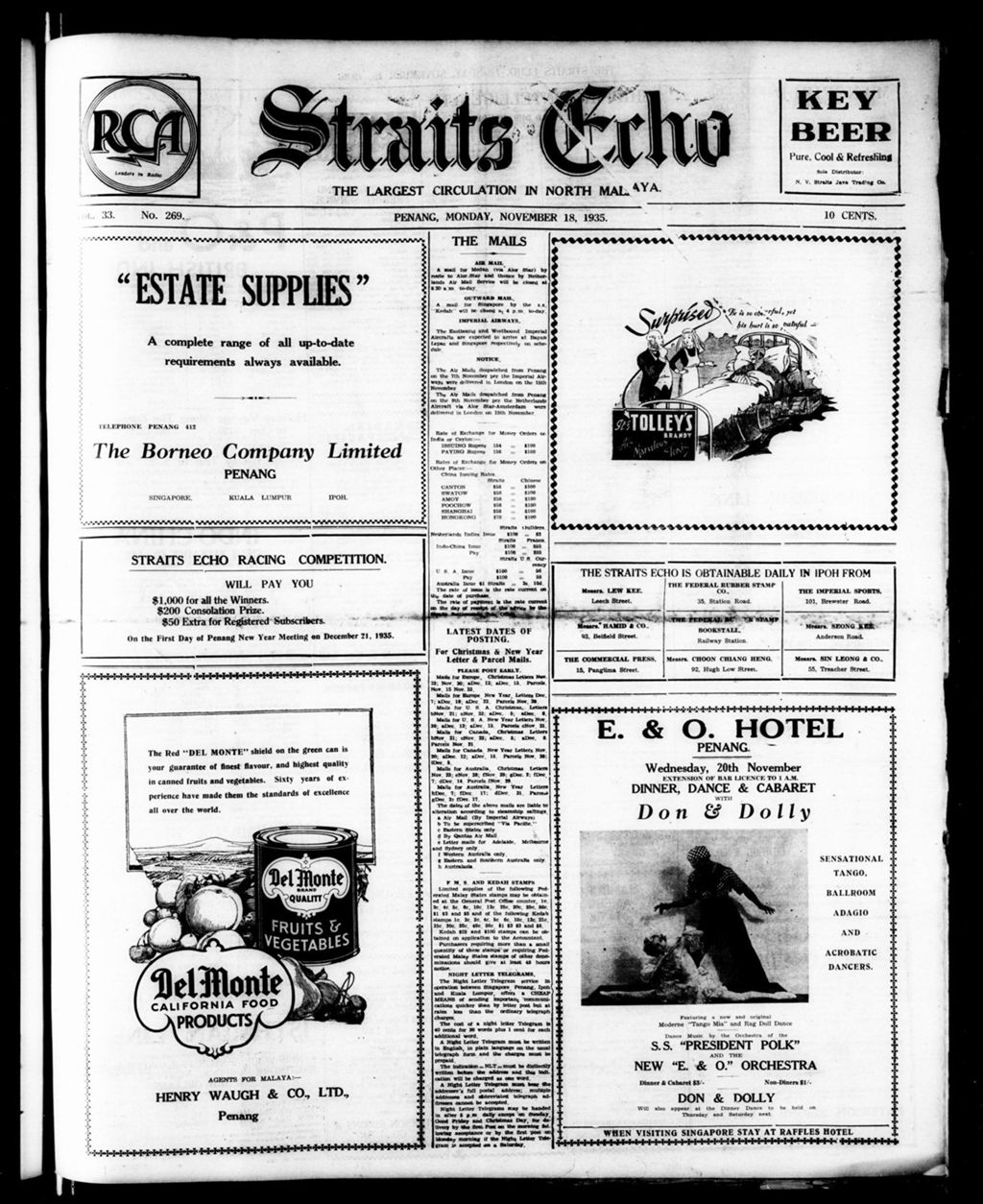 Miniature of Straits Echo 18 November 1935