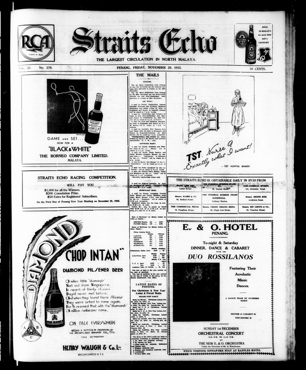 Miniature of Straits Echo 29 November 1935