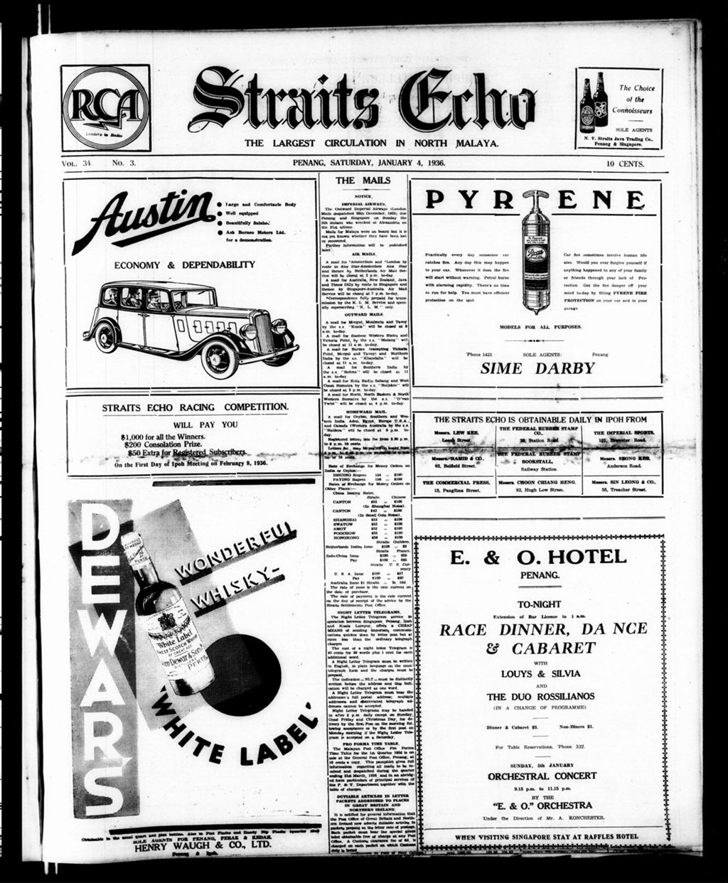 Miniature of Straits Echo 04 January 1936