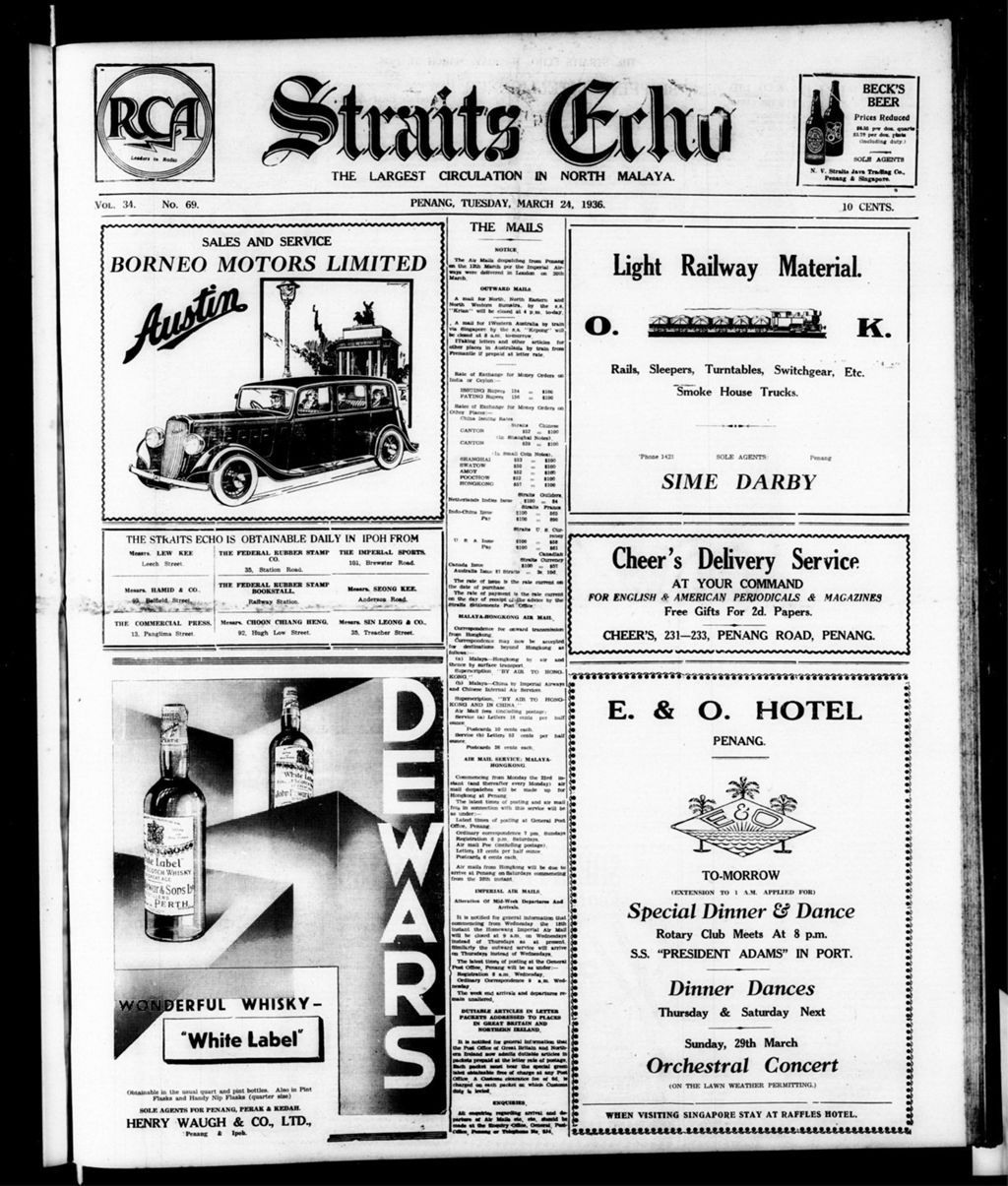 Miniature of Straits Echo 24 March 1936