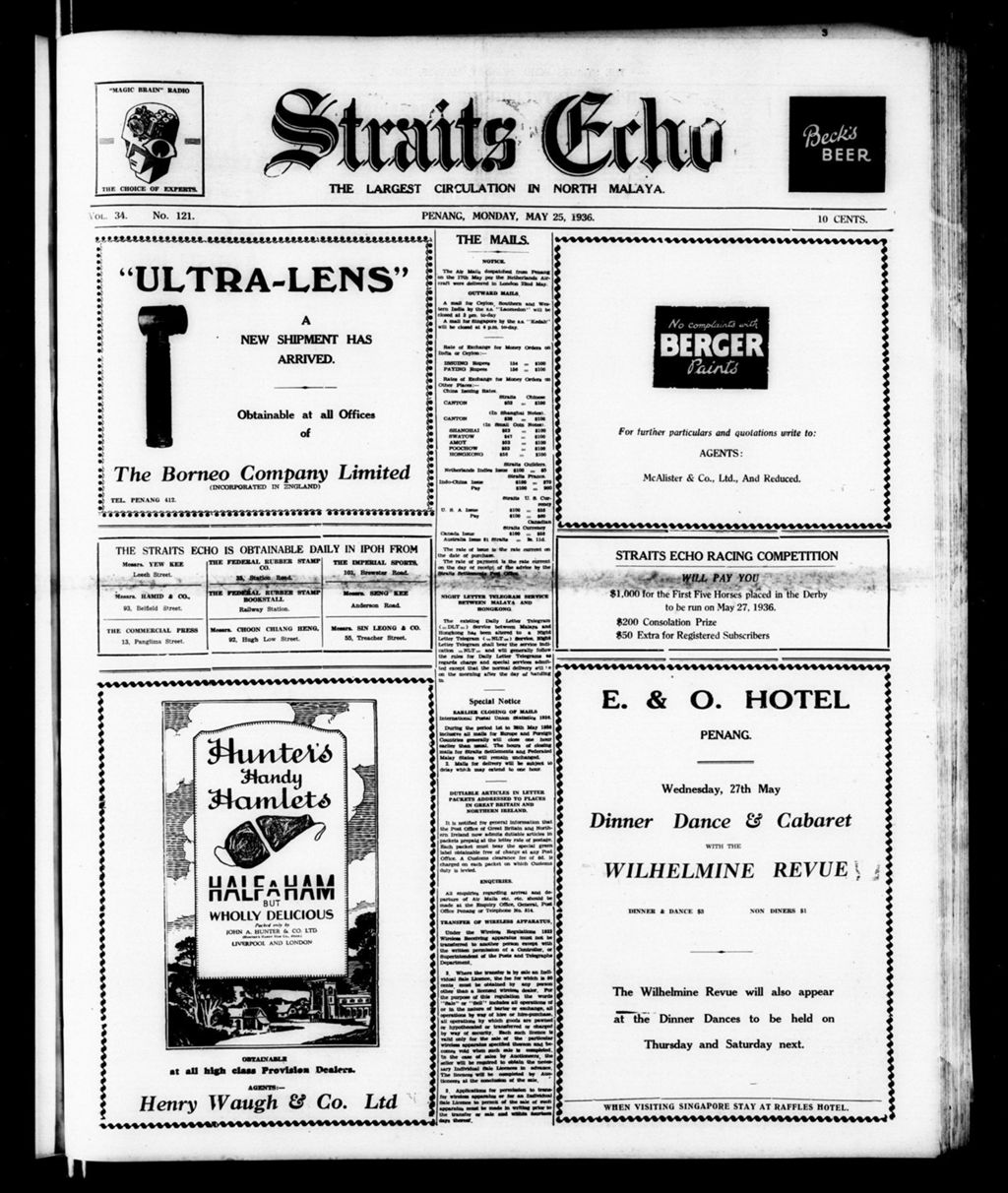 Miniature of Straits Echo 25 May 1936