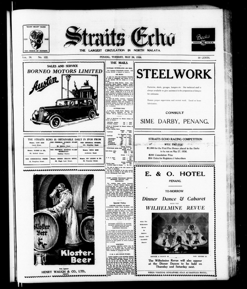 Miniature of Straits Echo 26 May 1936