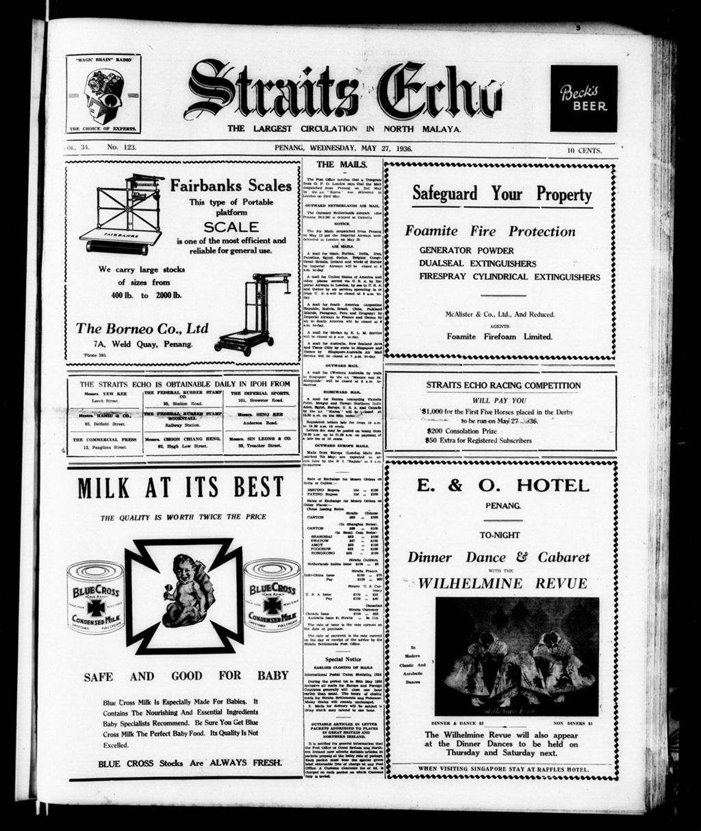 Miniature of Straits Echo 27 May 1936