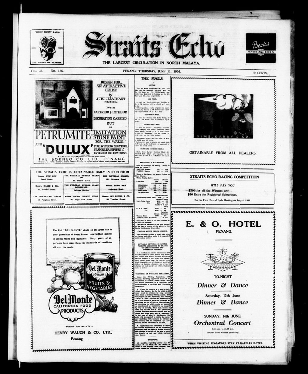 Miniature of Straits Echo 11 June 1936