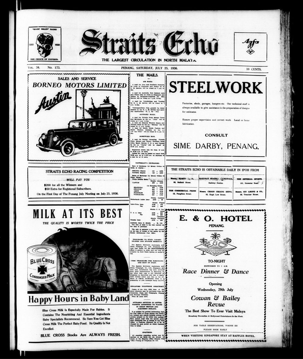 Miniature of Straits Echo 25 July 1936