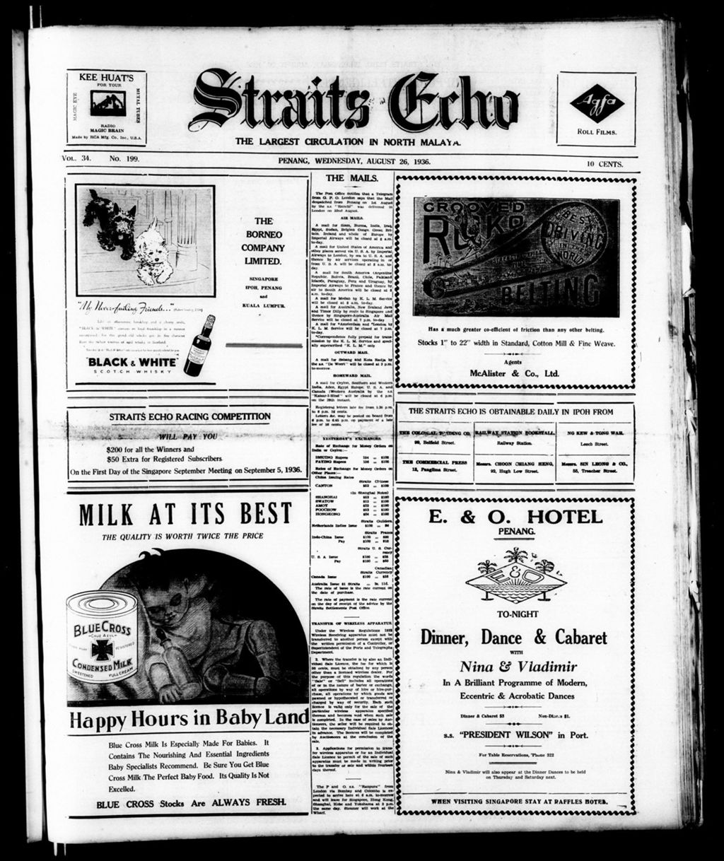 Miniature of Straits Echo 26 August 1936