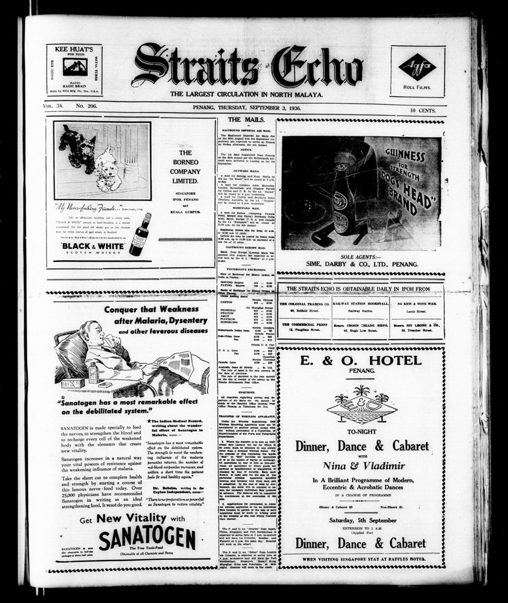 Miniature of Straits Echo 03 September 1936