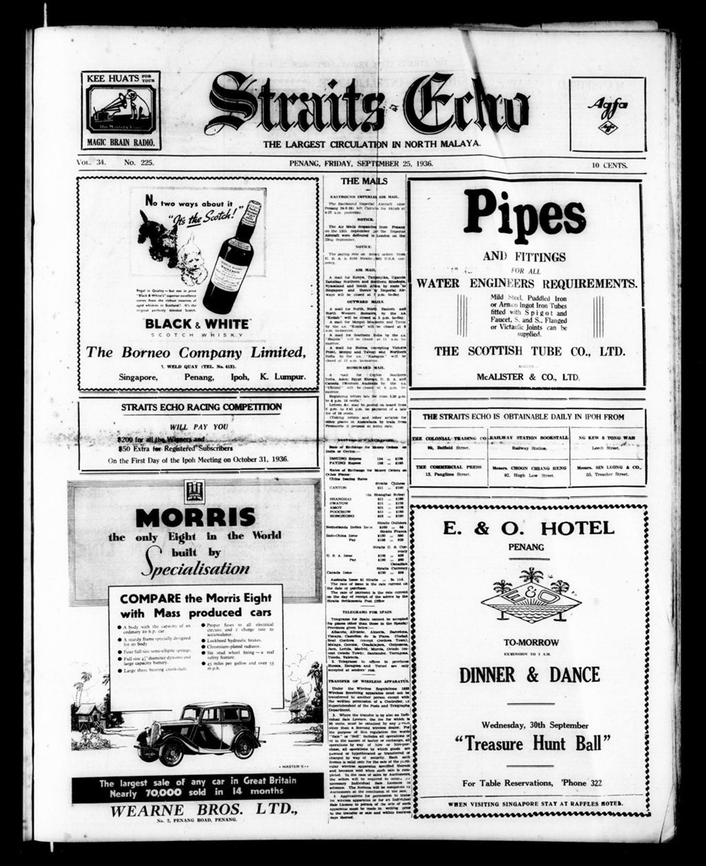 Miniature of Straits Echo 25 September 1936