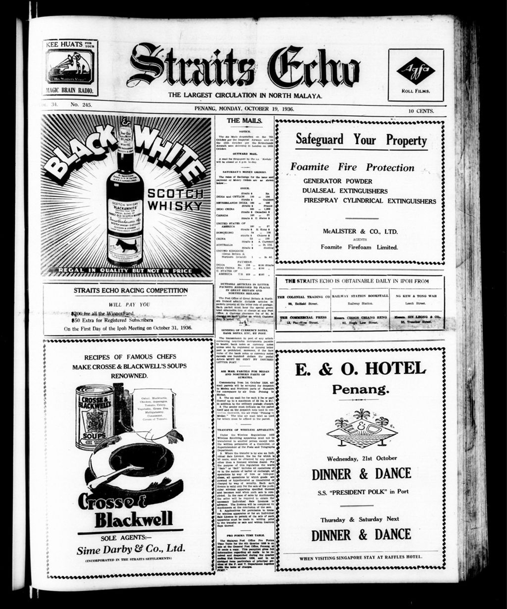 Miniature of Straits Echo 19 October 1936