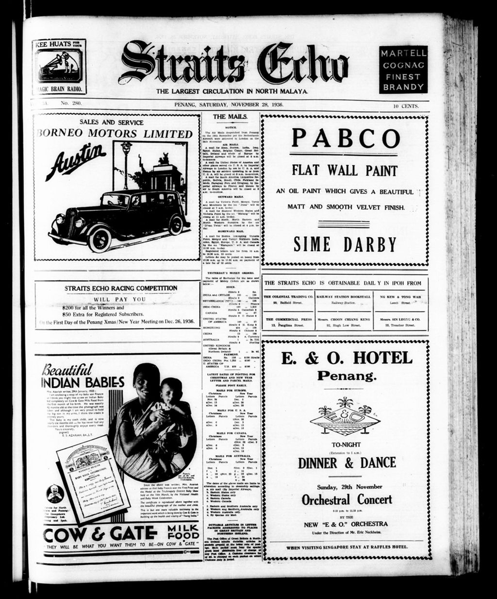 Miniature of Straits Echo 28 November 1936