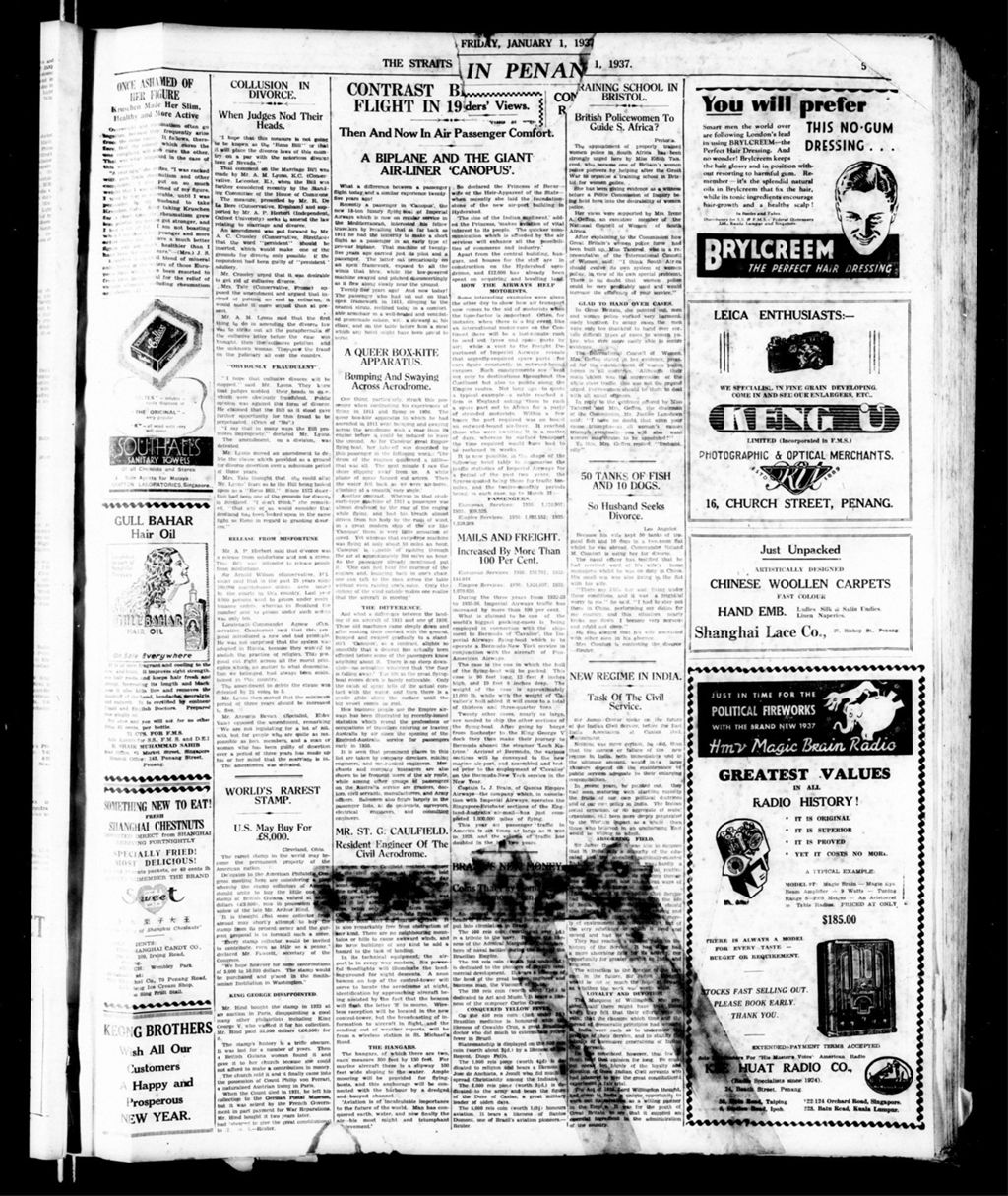 Miniature of Straits Echo 01 January 1937