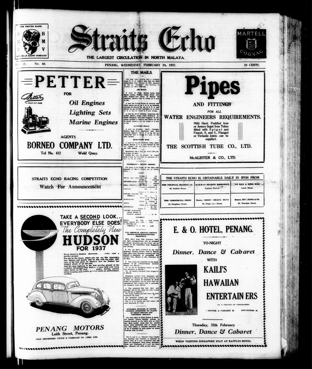 Miniature of Straits Echo 24 February 1937