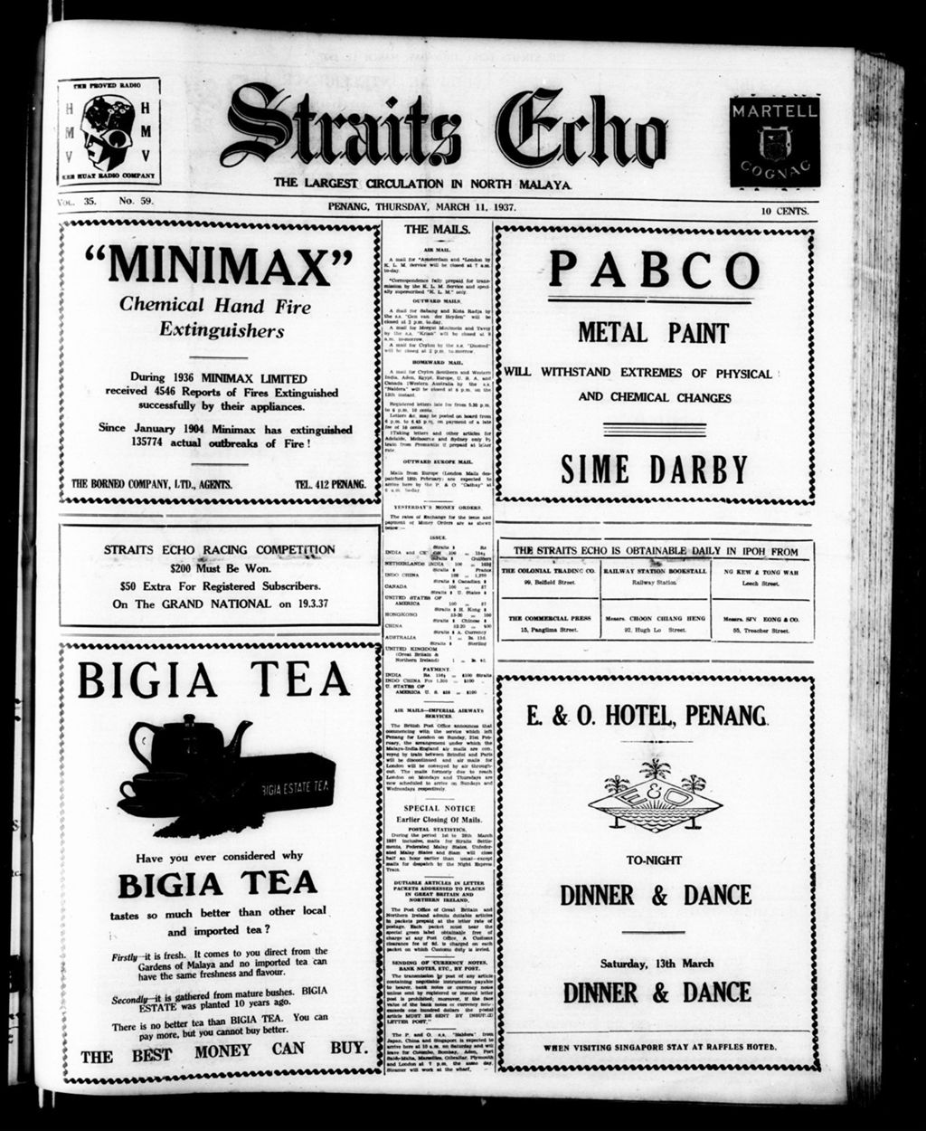 Miniature of Straits Echo 11 March 1937