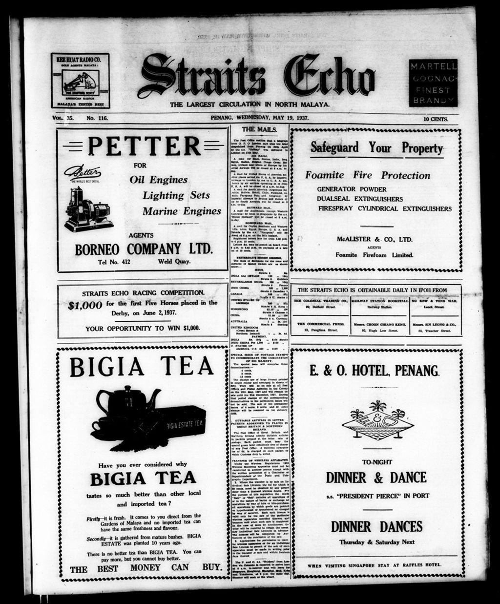 Miniature of Straits Echo 19 May 1937