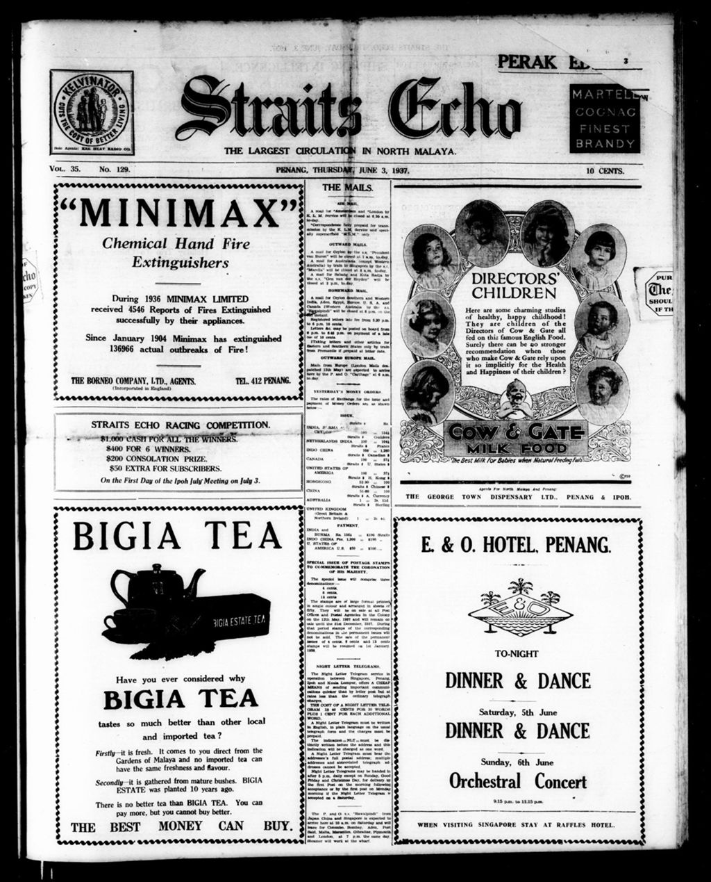 Miniature of Straits Echo 03 June 1937