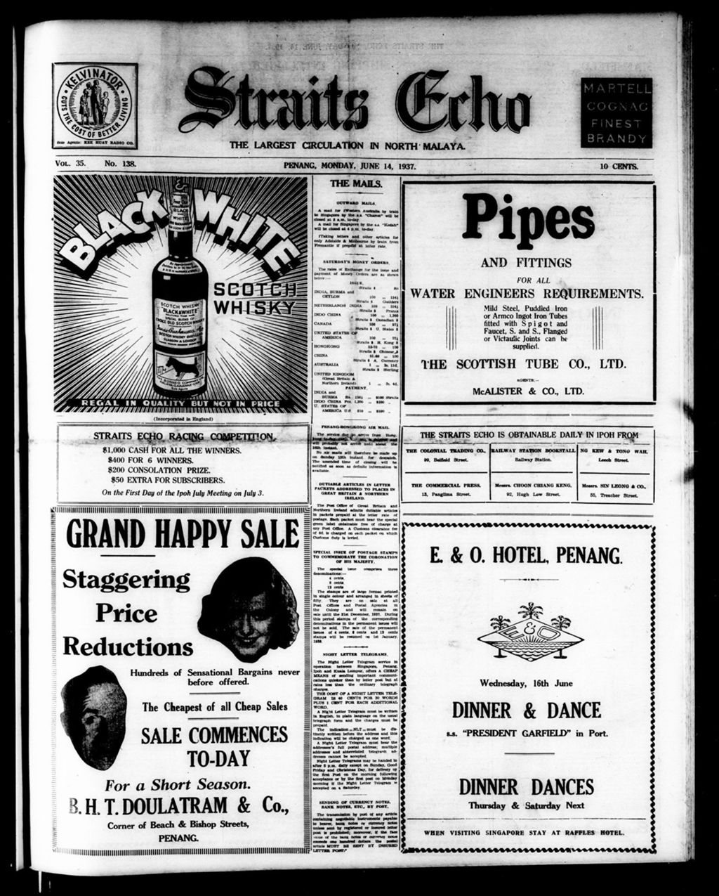 Miniature of Straits Echo 14 June 1937