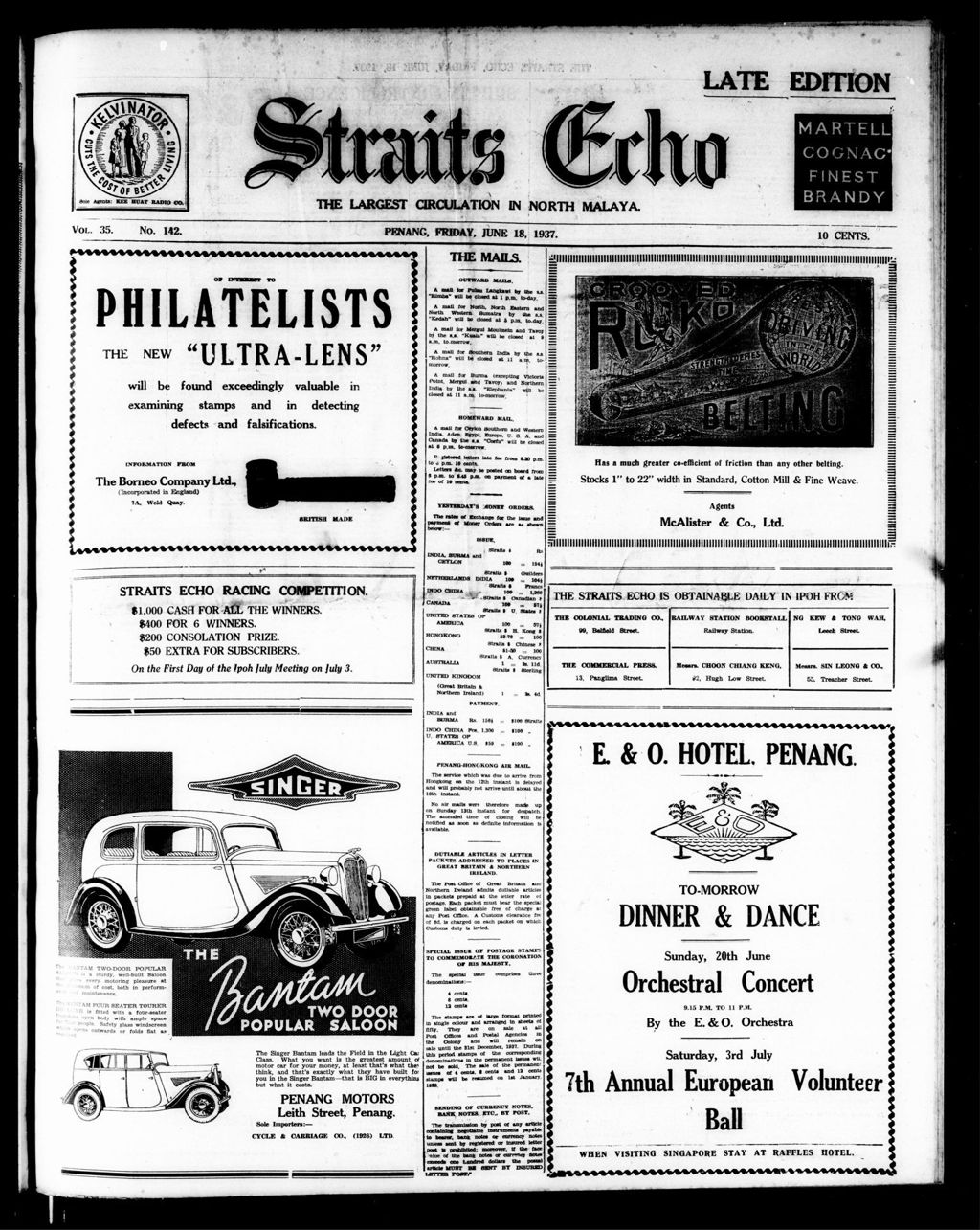 Miniature of Straits Echo 18 June 1937