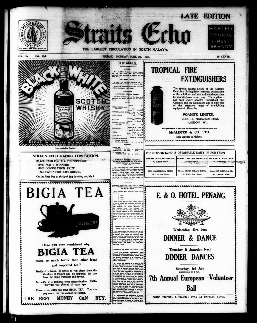 Miniature of Straits Echo 21 June 1937