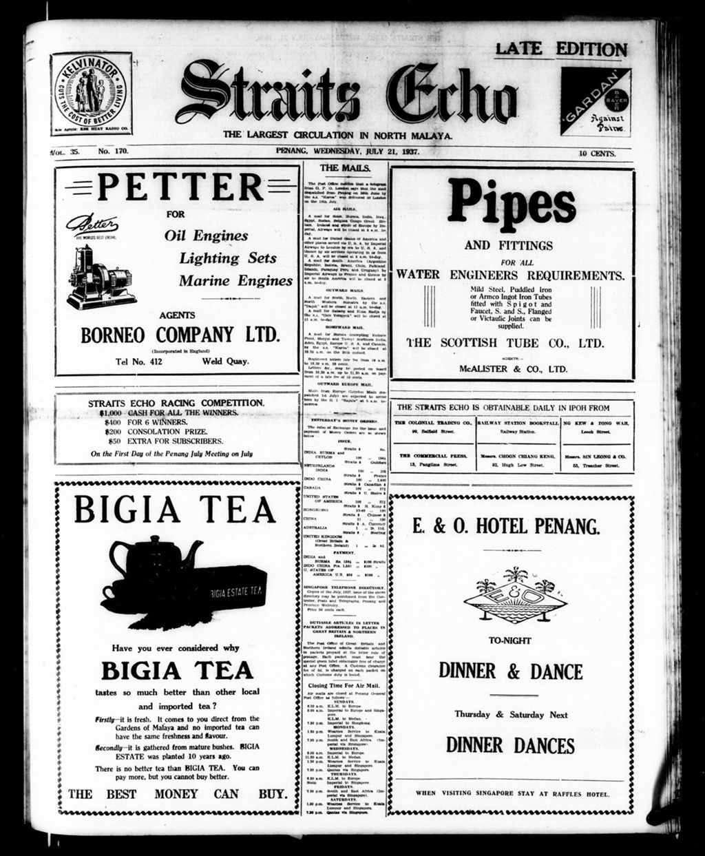 Miniature of Straits Echo 21 July 1937