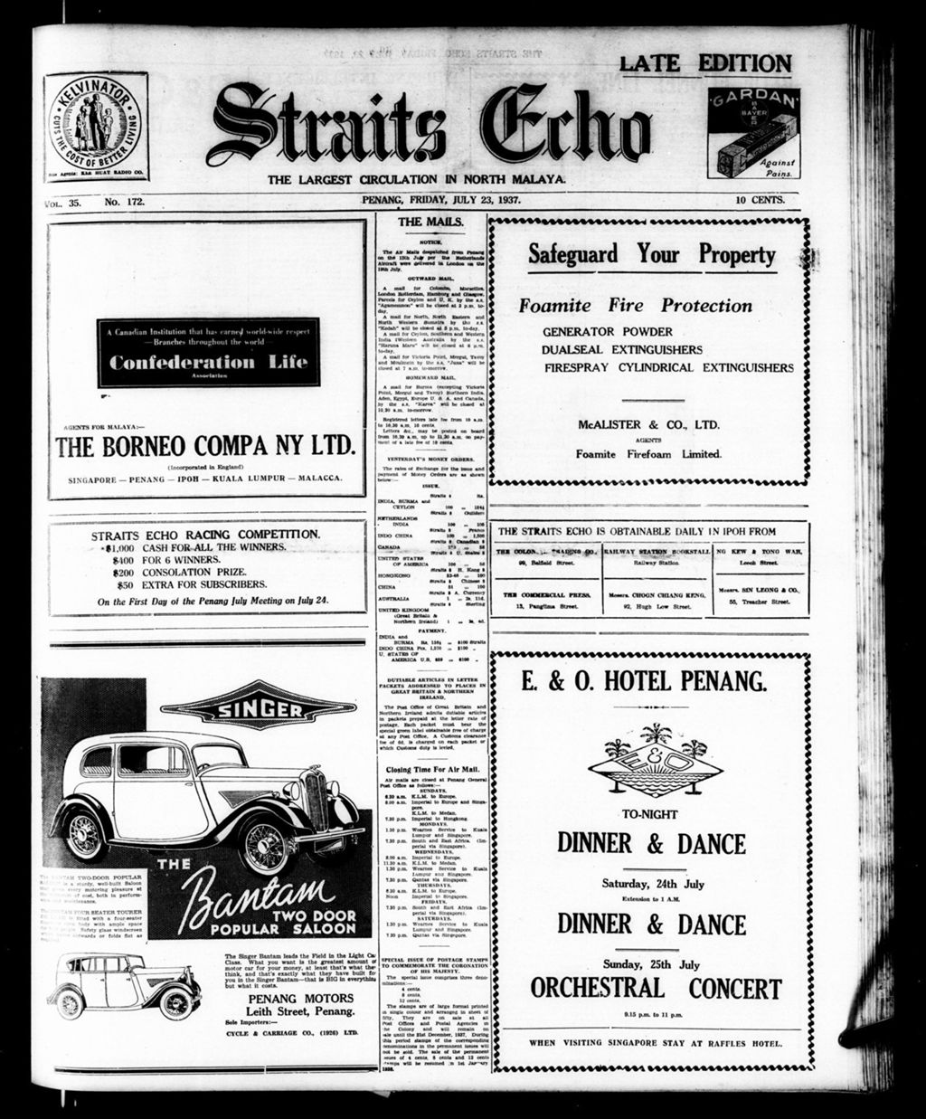 Miniature of Straits Echo 23 July 1937