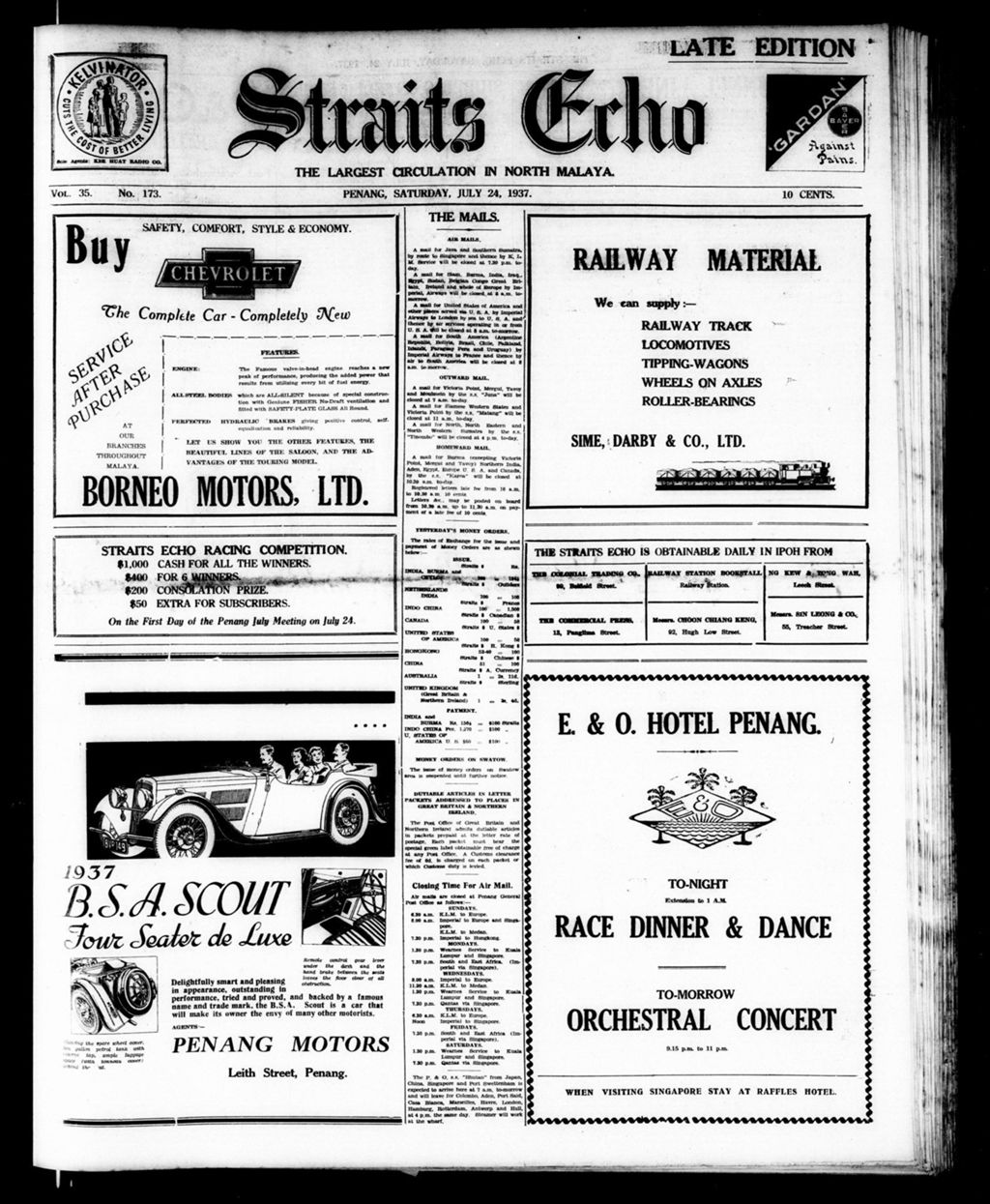 Miniature of Straits Echo 24 July 1937