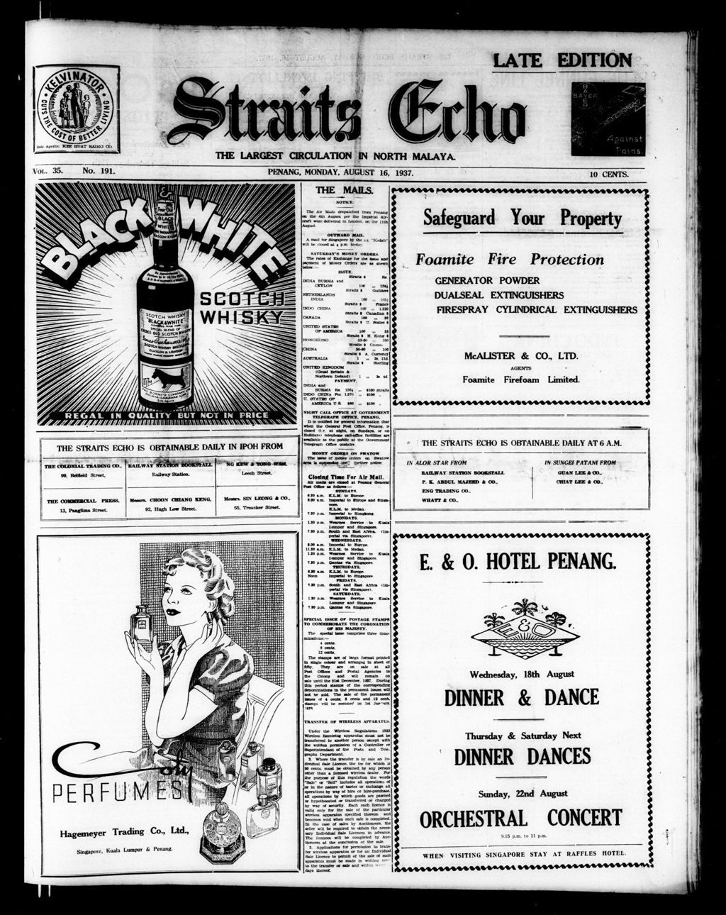 Miniature of Straits Echo 16 August 1937