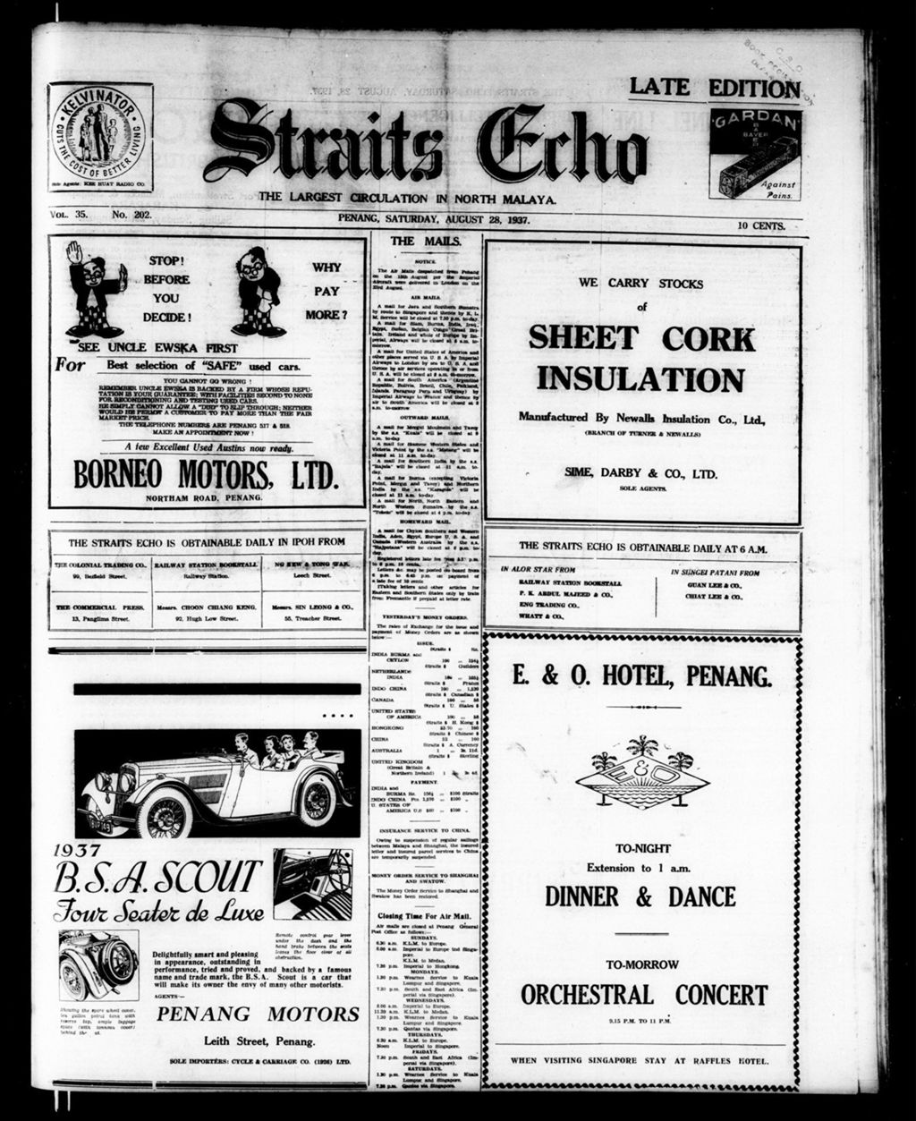 Miniature of Straits Echo 28 August 1937