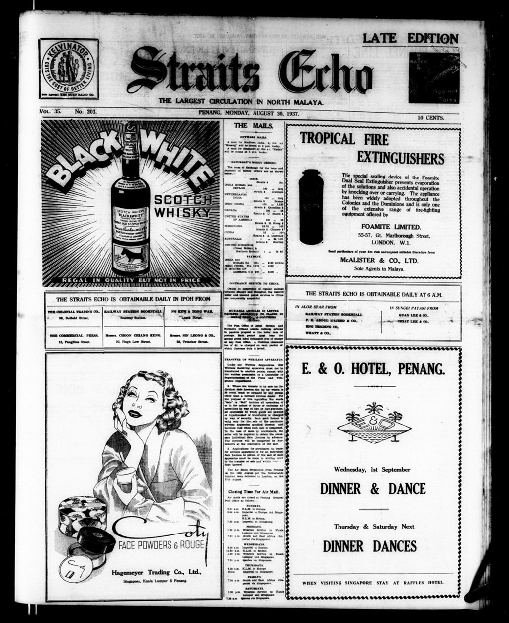 Miniature of Straits Echo 30 August 1937