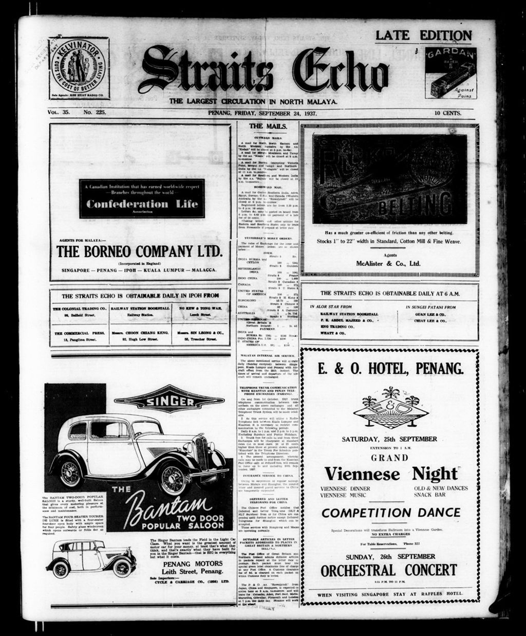 Miniature of Straits Echo 24 September 1937