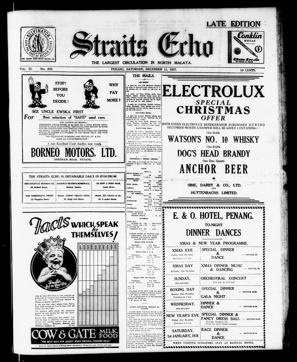 Miniature of Straits Echo 11 December 1937