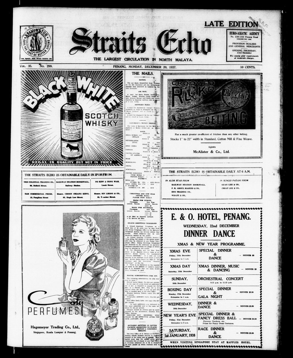 Miniature of Straits Echo 20 December 1937