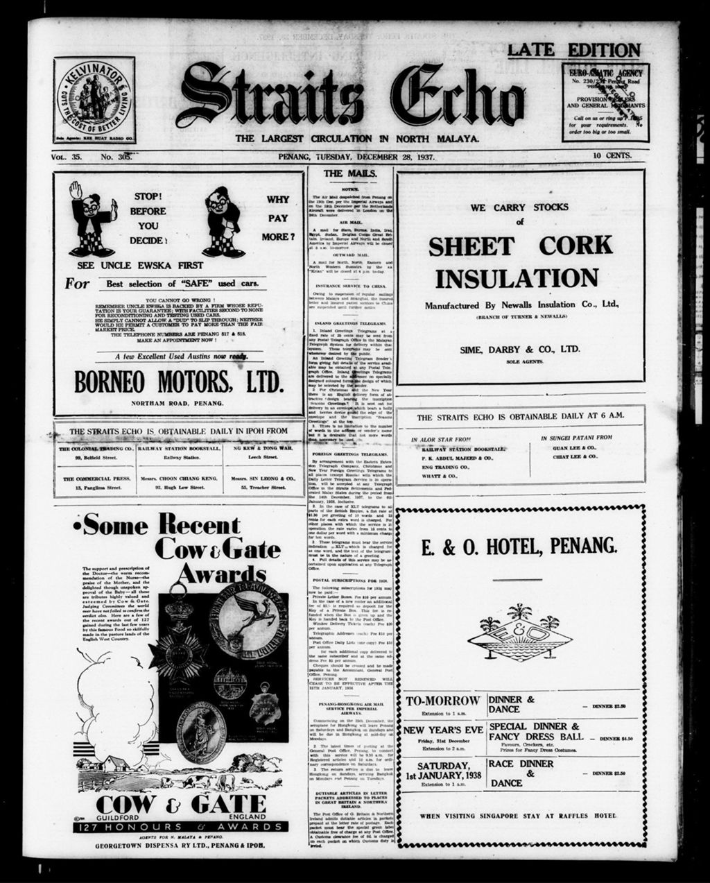 Miniature of Straits Echo 28 December 1937