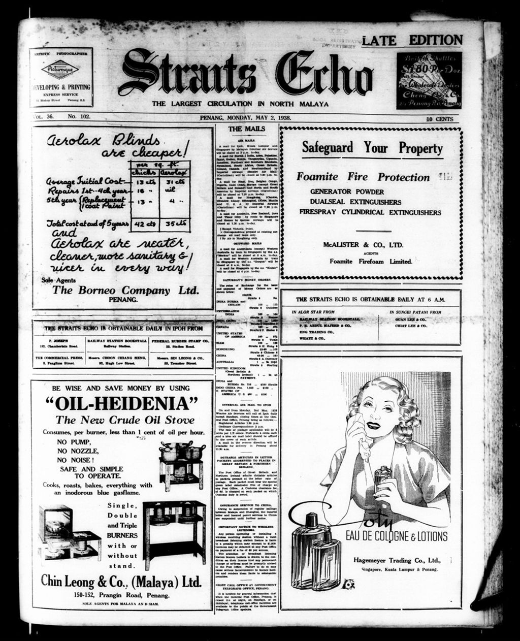 Miniature of Straits Echo 02 May 1938