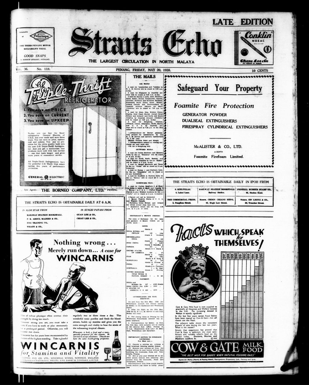 Miniature of Straits Echo 20 May 1938