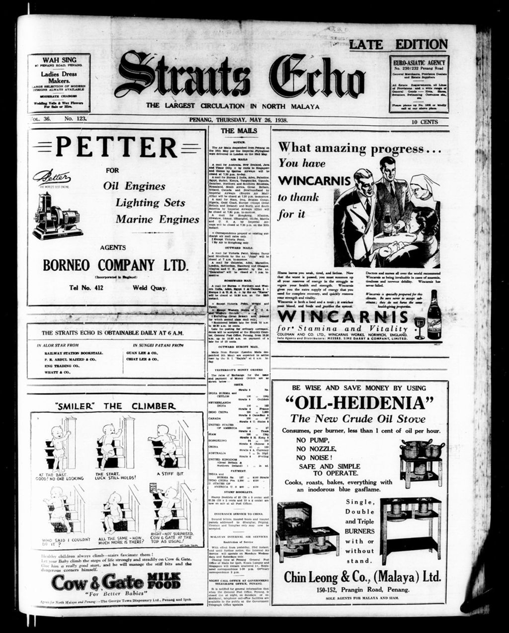 Miniature of Straits Echo 26 May 1938