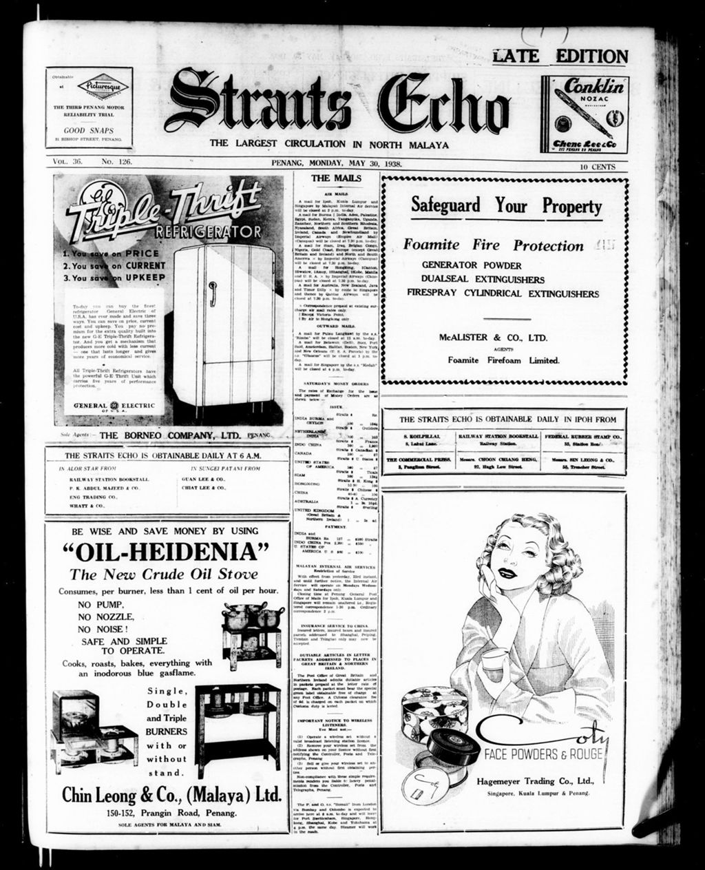 Miniature of Straits Echo 30 May 1938