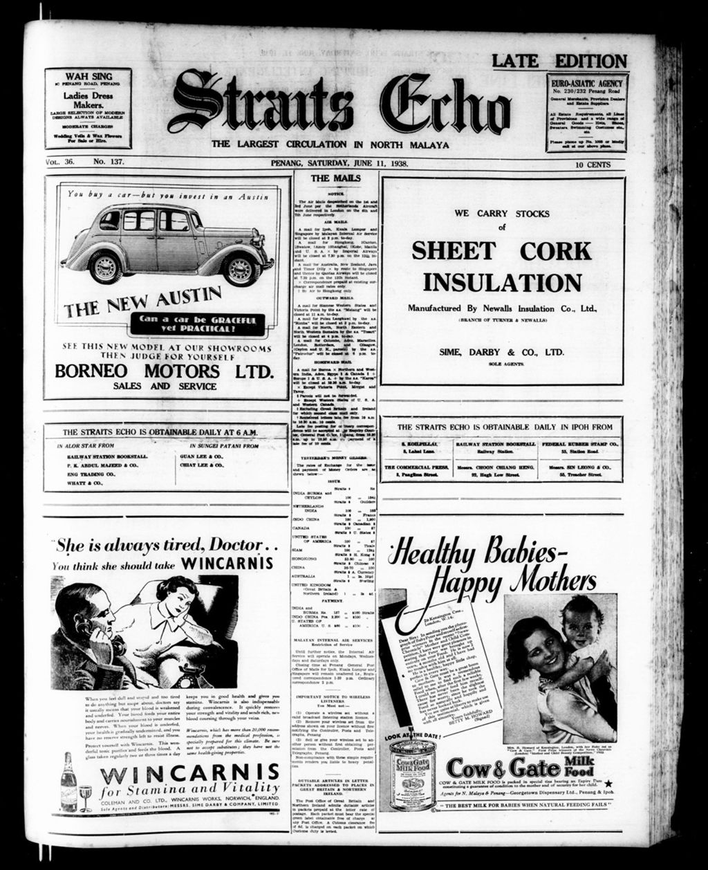 Miniature of Straits Echo 11 June 1938