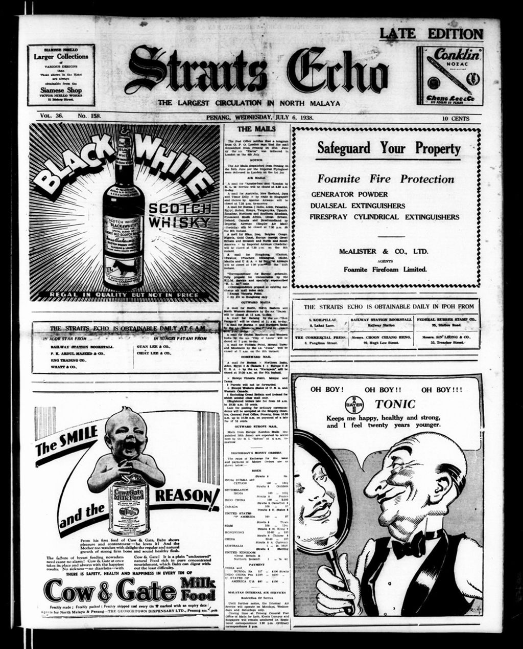 Miniature of Straits Echo 06 July 1938