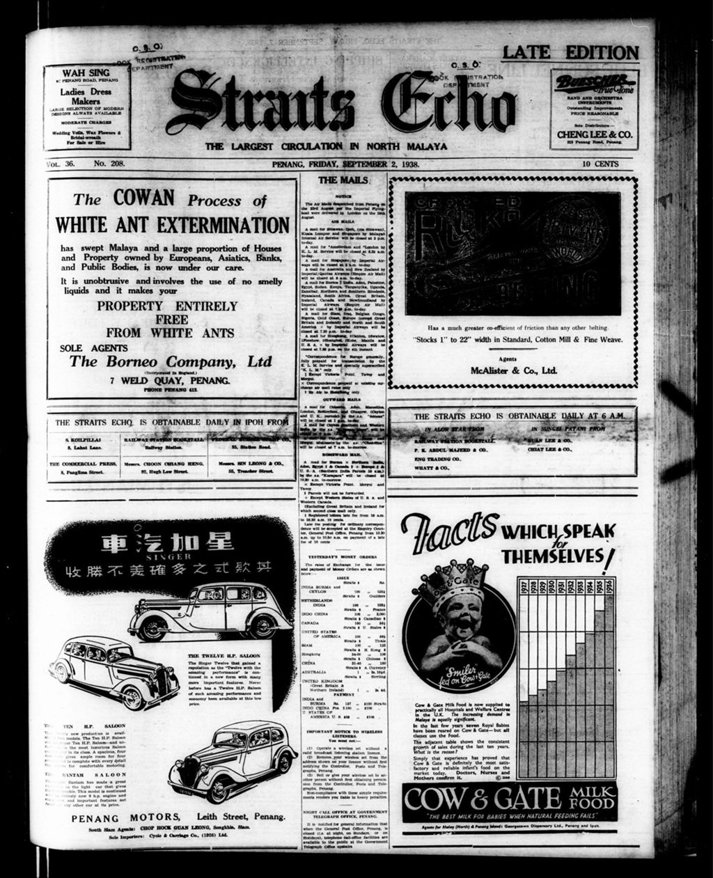 Miniature of Straits Echo 02 September 1938